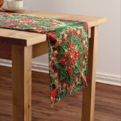 Red Green Decorative Holiday Table Runner Mittelgroßer Tischläufer (Beispiel)