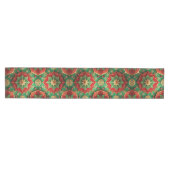 Red Green Decorative Holiday Table Runner Mittelgroßer Tischläufer (Horizontal)