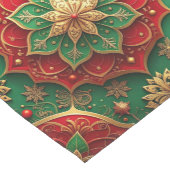 Red Green Decorative Holiday Table Runner Mittelgroßer Tischläufer (Ecke)