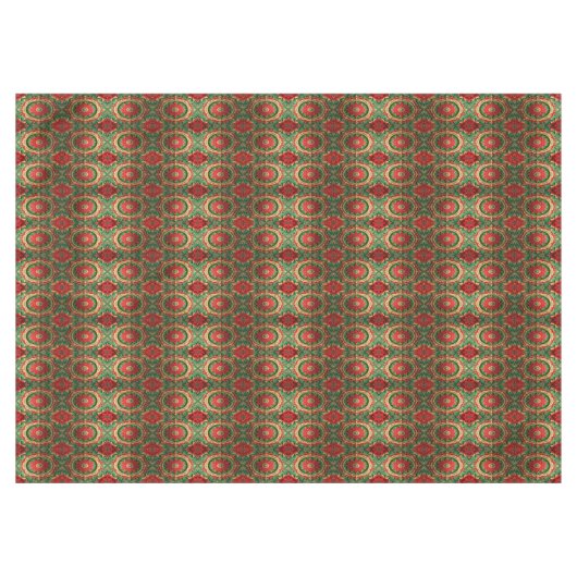 Red Green Decorative Holiday Tablecloth Tischdecke (Vorderseite (Horizontal))