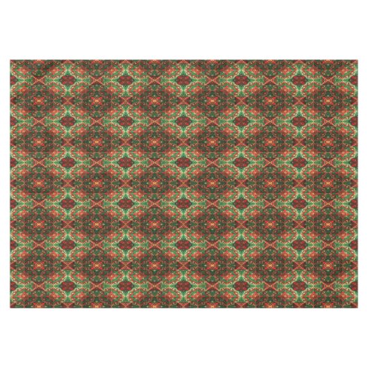Red Green Decorative Holiday Tablecloth Tischdecke (Vorderseite (Horizontal))