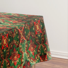 Red Green Decorative Holiday Tablecloth Tischdecke