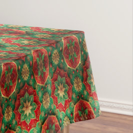 Red Green Decorative Holiday Tablecloth Tischdecke