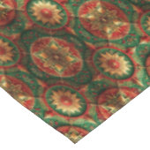 Red Green Decorative Holiday Tablecloth Tischdecke (Schrägansicht)