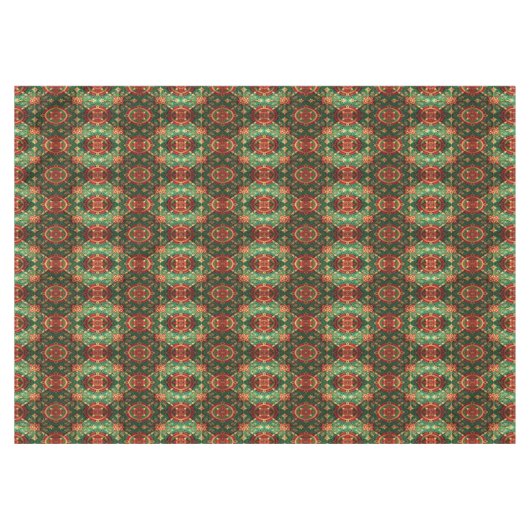 Red Green Decorative Holiday Tablecloth Tischdecke (Vorderseite (Horizontal))