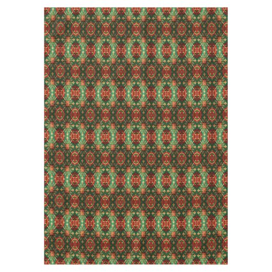 Red Green Decorative Holiday Tablecloth Tischdecke (Vorderseite)