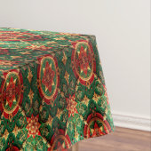 Red Green Decorative Holiday Tablecloth Tischdecke (Beispiel)