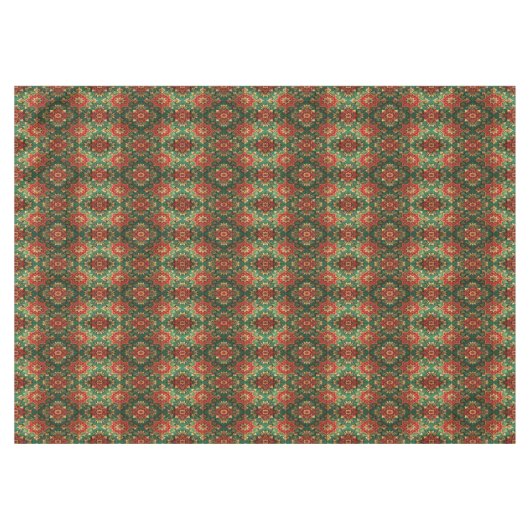 Red Green Decorative Holiday Tablecloth Tischdecke (Vorderseite (Horizontal))