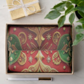 Red Green Decorative Holiday Tissue Paper Seidenpapier (Geschenk)