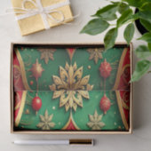 Red Green Decorative Holiday Tissue Paper Seidenpapier (Geschenk)