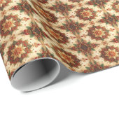 Red Green Decorative Holiday Wrapping Paper Geschenkpapier (Rolleneckpunkt)