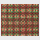 Red Green Decorative Holiday Wrapping Paper Geschenkpapier (Flach)