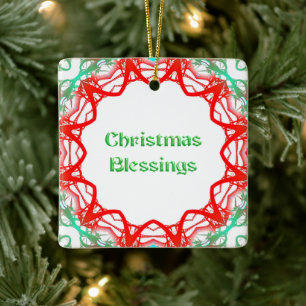 Red Green Design Gerahmt Keramikornament