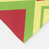 Red Green Diamond Geometric Fleecedecke (Ecke)