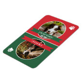 Red Green Dog wird Foto Gefüttert Magnet (Linke Seite)