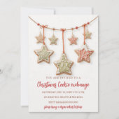 Red Green Festive Cookie Exchange Christmas Party Einladung (Vorderseite)