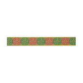 Red Green Fleur des Lis Holiday Pattern Einladungsbanderole (Flach)