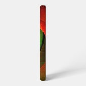 Red Green Floral Modern Abstract Art Pattern #21 Samsung Galaxy Hülle (Linke Seite)