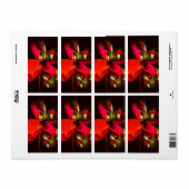 Red Green Floral Modern Abstrakt Art Pattern #02 (Vorne)