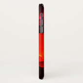 Red Green Floral Modern Abstrakt Art Pattern #02 Case-Mate iPhone Hülle (Hinten/Links)