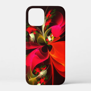 Red Green Floral Modern Abstrakt Art Pattern #02 Case-Mate iPhone Hülle