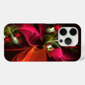 Red Green Floral Modern Abstrakt Art Pattern #02 Case-Mate iPhone Hülle (Rückseite (Horizontal))