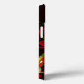 Red Green Floral Modern Abstrakt Art Pattern #02 Case-Mate iPhone Hülle (Rückseite / Rechts)