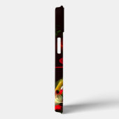 Red Green Floral Modern Abstrakt Art Pattern #02 Case-Mate iPhone Hülle (Rückseite / Rechts)