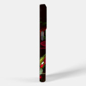 Red Green Floral Modern Abstrakt Art Pattern #02 Case-Mate iPhone Hülle (Rückseite / Rechts)