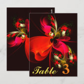 Red Green Floral Modern Abstrakt Art Pattern #02 Postkarte (Vorne/Hinten)
