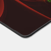 Red Green Floral Modern Abstrakt Art Pattern #02 Schreibtischunterlage (Ecke)