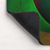 Red Green Floral Modernes Abstraktes Kunstmuster # Mousepad (Ecke)