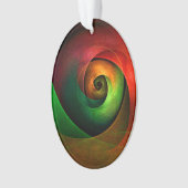 Red Green Floral Modernes Abstraktes Kunstmuster # Ornament (Vorderseite)