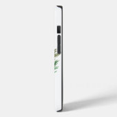 Red Green Floral Monogram Case-Mate iPhone Hülle (Rückseite / Links)