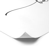 Red Green Floral Winter Baby Dusche Willkommen Poster (Ecke)