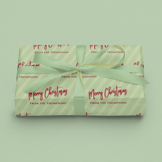 Red Green Frohe Weihnachten Custom Geschenkpapier Set