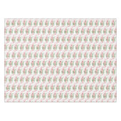 Red & Green Frohe Weihnachts Retro Typografie Tischdecke (Vorderseite (Horizontal))