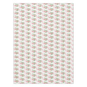 Red & Green Frohe Weihnachts Retro Typografie Tischdecke (Vorderseite)