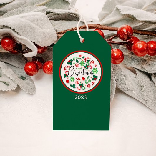 Red Green frohe Weihnachtsfeier Geschenkanhänger