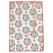 Red Green Frohe Weihnachtskleider Mittlere Geschen Geschenktüte (Rückseite)