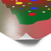 Red Green Frory Weihnachtsbaum Fotodruck (Ecke)