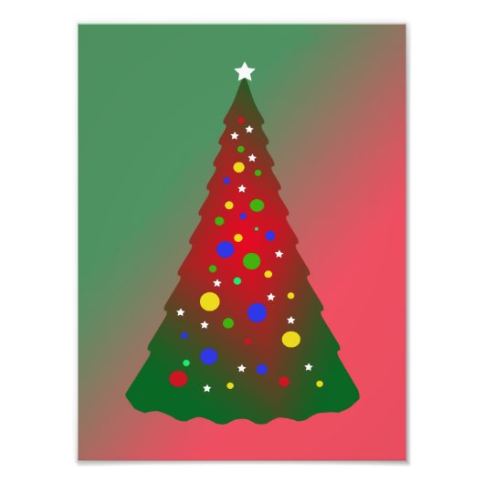 Red Green Frory Weihnachtsbaum Fotodruck (Vorne)
