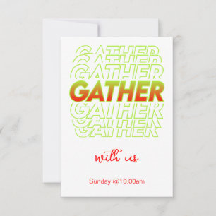 Red Green Gather mit US Church Einladung