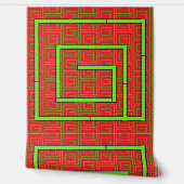 Red Green Geo Tapete (Abrollen)
