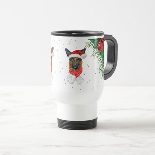 Red Green German Shepherd Dog Onwer Reisebecher (VorderseiteRechts)