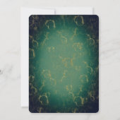 Red Green Glam Holiday Dress Brautparty Einladung (Rückseite)