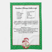 Red Green Gnome Weihnachtsbaum Rezept Keepsake Geschirrtuch (Vertikal)