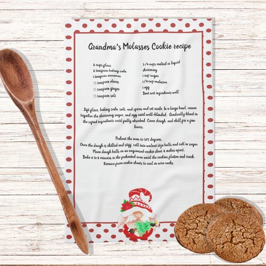 Red Green Gnome Weihnachtsbaum Rezept Keepsake Kit Geschirrtuch