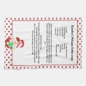 Red Green Gnome Weihnachtsbaum Rezept Keepsake Kit Geschirrtuch (Horizontal)