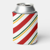 Red Green & Gold Candy Cane Weihnachten Dosenkühler (Kanne Rückseite)